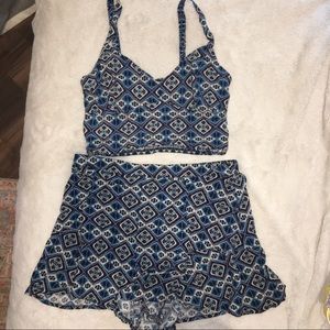 Blue Printed Hollister Set Large